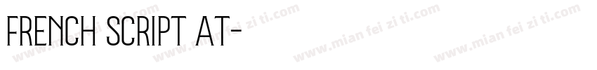 French Script AT字体转换